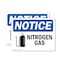 Signmission Nitrogen Gas OSHA Notice Sign, Plastic, 14in W x 10in L, 2PK OS-2PACK-NS-P-1014-L-14338 - alternate 1
